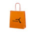 Orange papirsposer med hank og logo