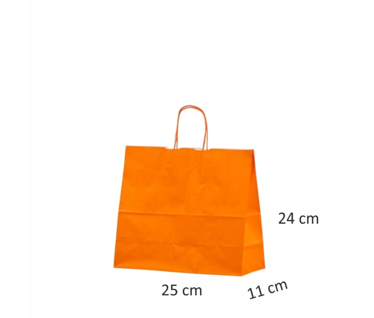 orange papirsposer med snoet hank1114