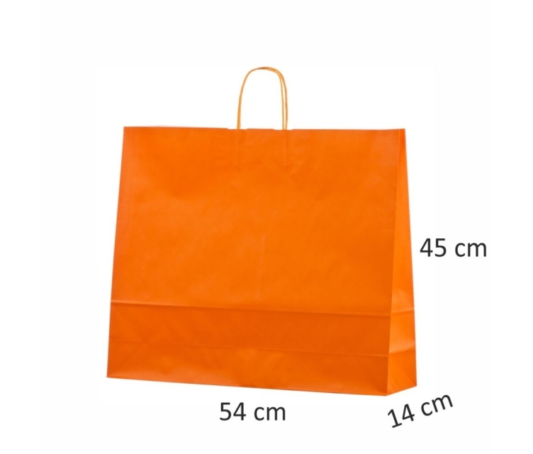 orange papirsposer med snoet hank1113