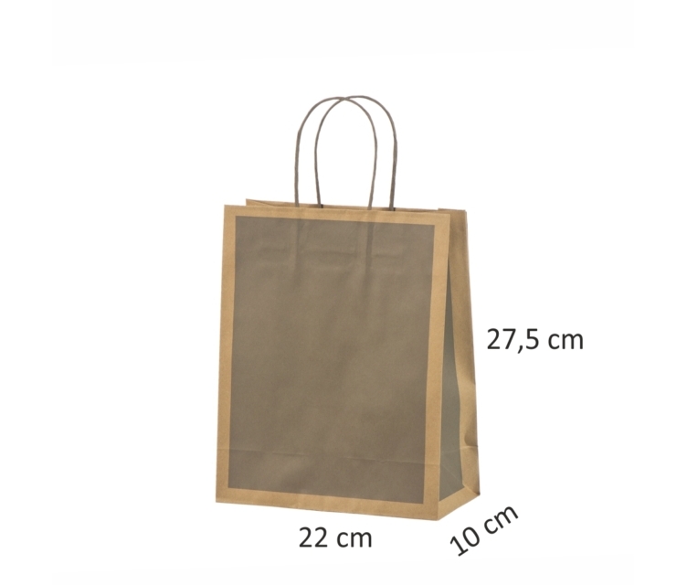 Grå økologisk gavepose med tryk_1189