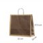 Mørkebrun øko-gavepose i papir32x10x27,5