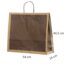 Mørkebrun øko-gavepose i papir54x14x44,5