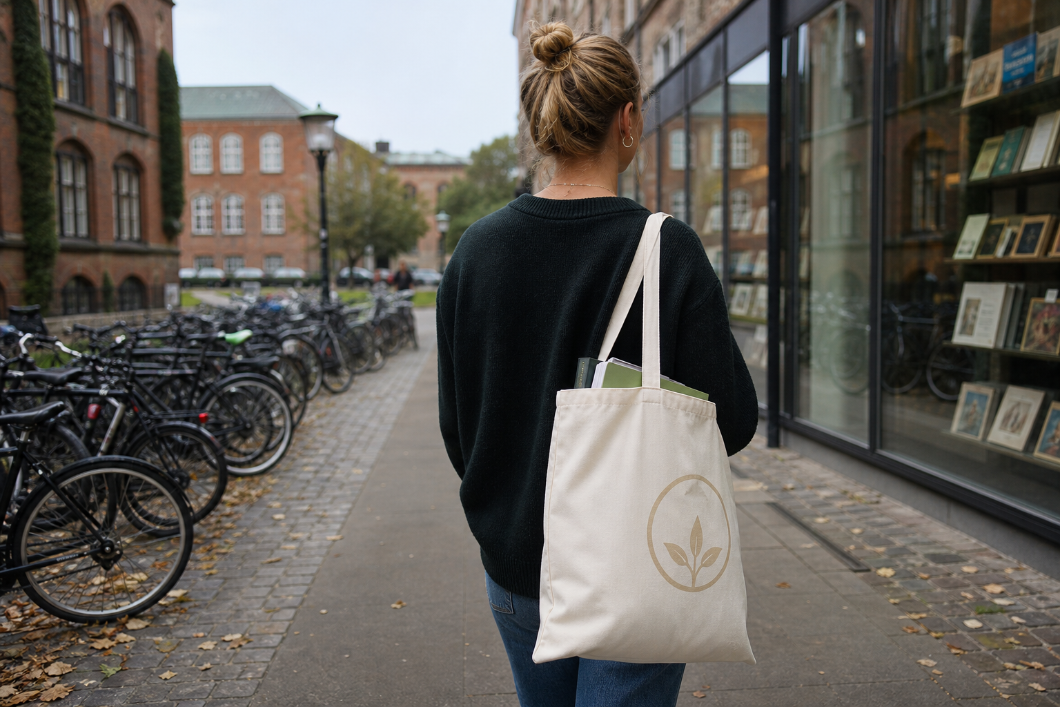 Studerende med mulepose