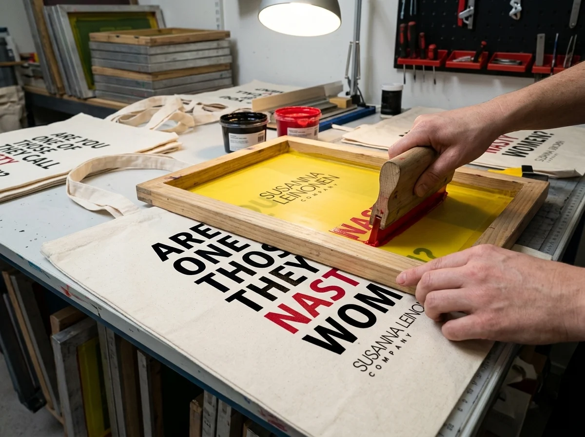 Serigrafi på stofpose