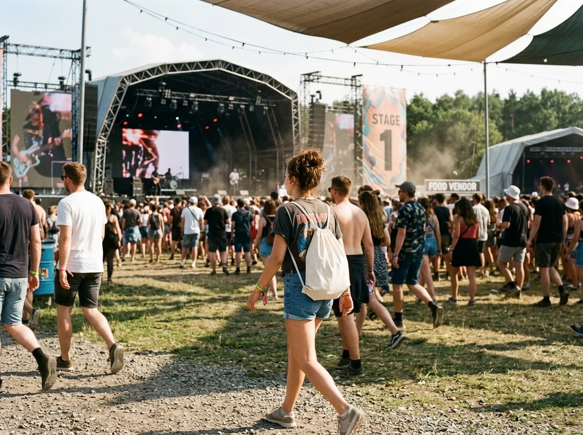 Gymnastikpose til festival
