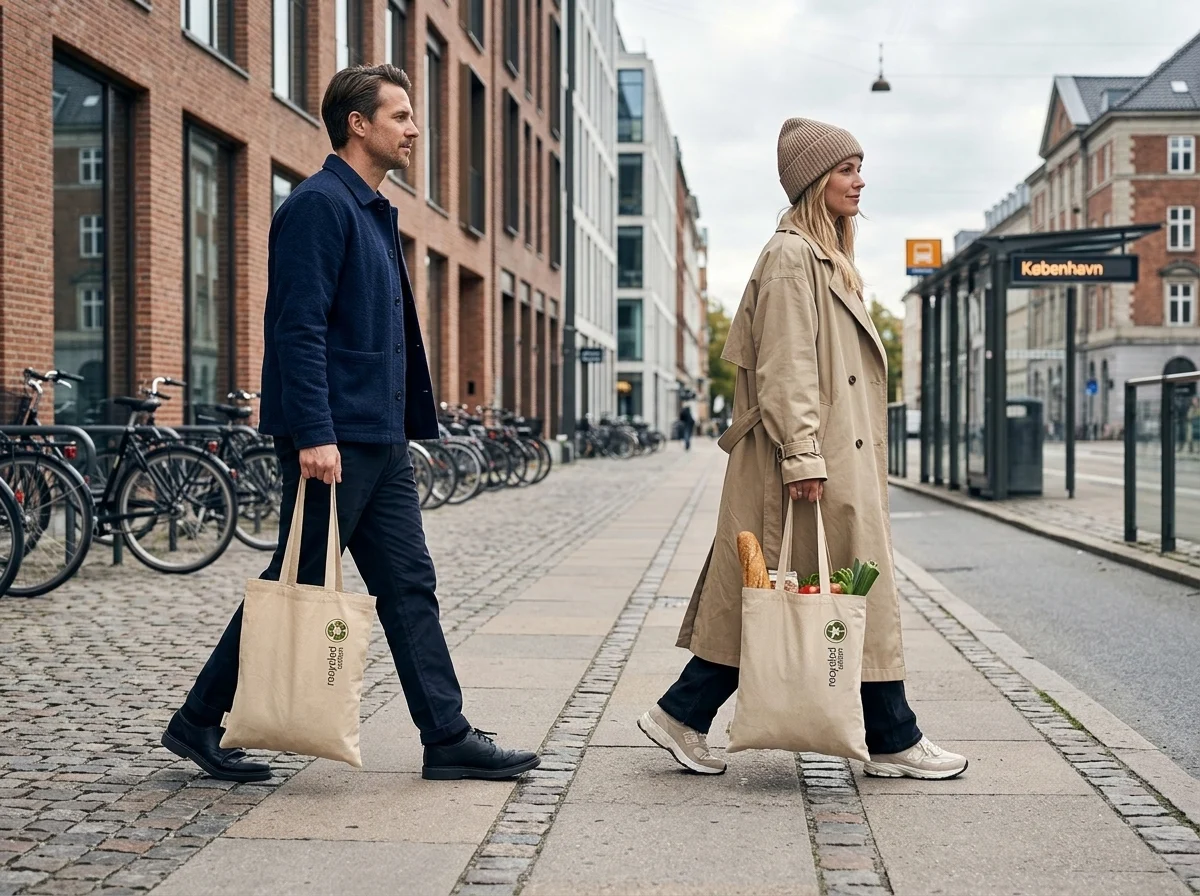Personer med logoposer